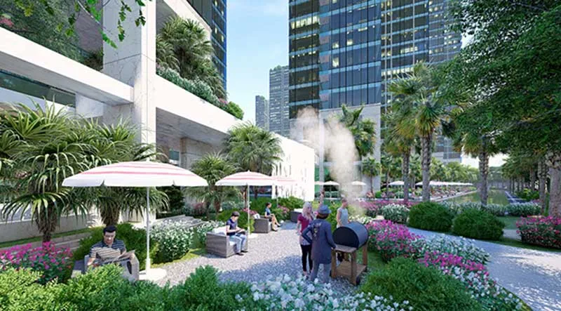 can ho sunshine city sai gon quan ck - Sunshine City Sài Gòn Vườn hoa trong lòng dự án Sunshine Q7