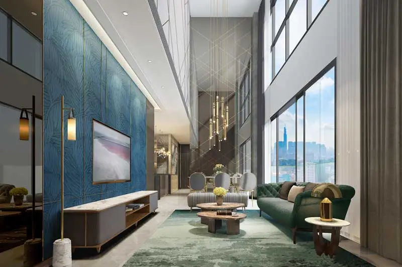 the marq nguyen dinh chieu quan chu dau - The Marq Phòng Khách căn hộ The Marq