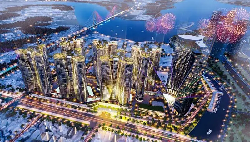 sunshine diamond river dao tri quan chinh sach - Sunshine Diamond River Phối cảnh dự án sunshine diamond river q7 ban đêm lộng lẫy