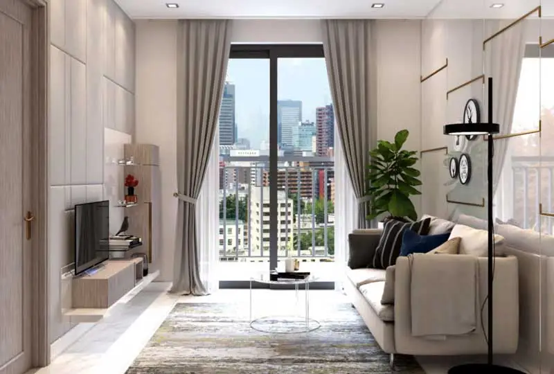 can ho metro star quan ct group - METRO STAR Quận 9 Phòng khách căn hộ chung cư Metro Quận 9 sang trọng