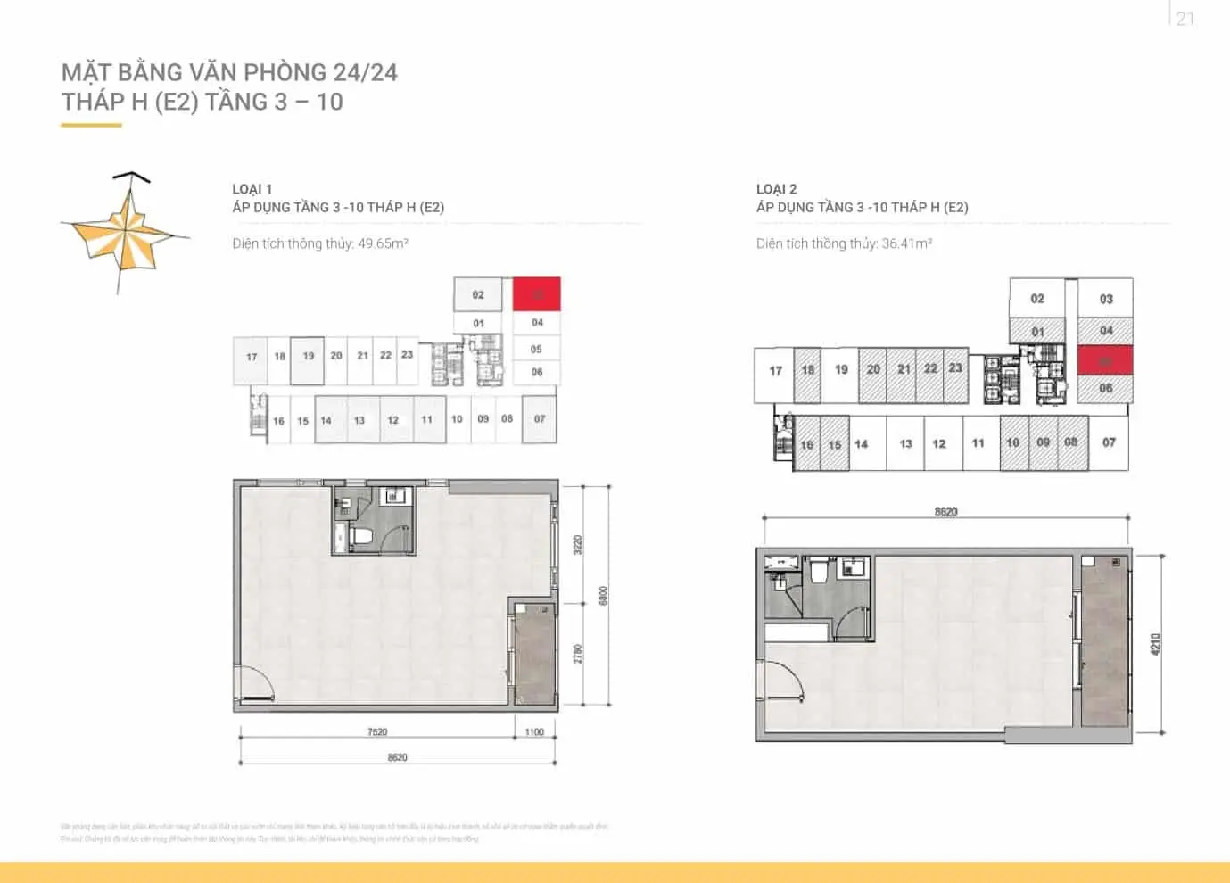 can ho van phong sunrise riverside – cap nhat moi - Sunrise Riverside Tầng 3-10 tháp H