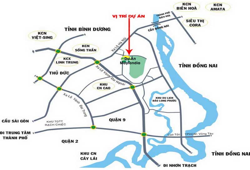 Dự Án Maylandia Quận 9 3 Vị Trí Dự Án Maylandia Quận 9