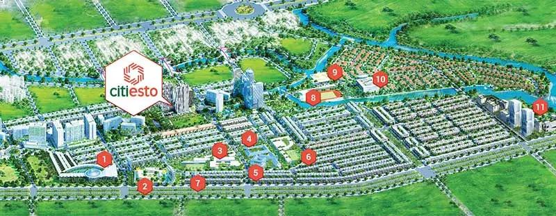 mo ban du an citialto khu trung tam do thi - Dự án CitiAlto Quận 2 Mặt bằng tổng thể dự án Citialto