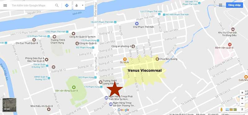 Căn hộ The Venus Quận 8 11 Vị trí Căn hộ Venus