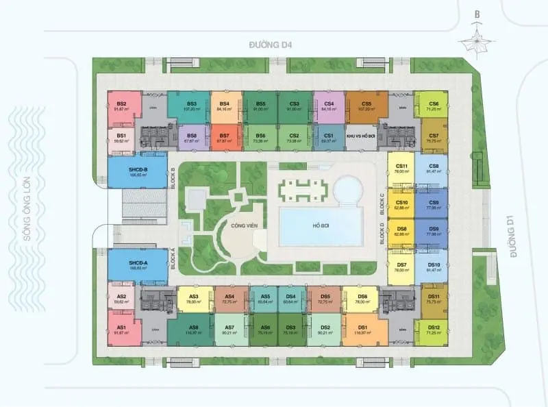 can ho florita kdc him lam q bang gia - Florita Quận 7 Mặt bằng Shophouse Florita tầng trệt