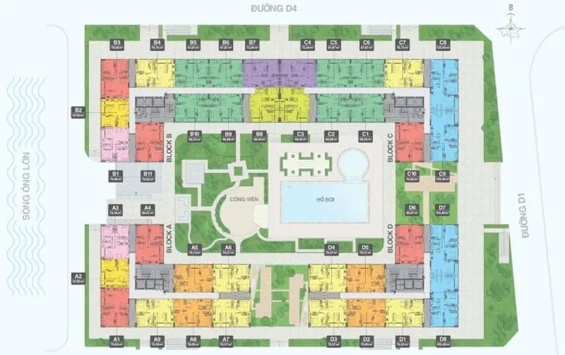 can ho florita kdc him lam q bang gia - Florita Quận 7 Mặt bằng căn hộ Florita điển hình