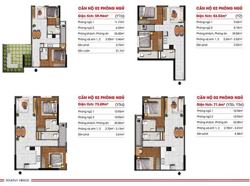 Marina Tower Bình Dương 13 Thiết Kế Căn Hộ Marina Tower