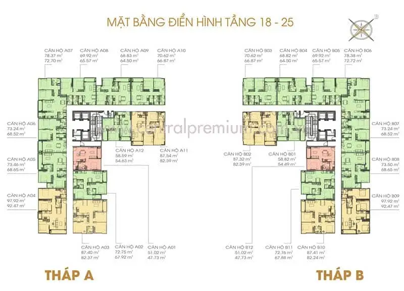du an can ho central premium quan – thong - Central Premium Quận 8 Mặt bằng căn hộ Central Premium