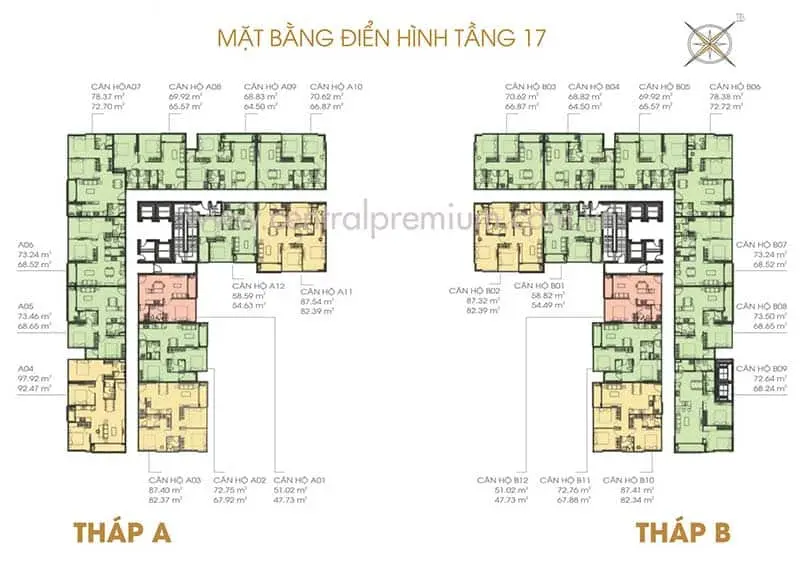 du an can ho central premium quan – thong - Central Premium Quận 8 Mặt bằng căn hộ Central Premium