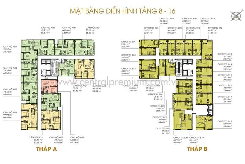 du an can ho central premium quan – thong - Central Premium Quận 8 Mặt bằng căn hộ Central Premium