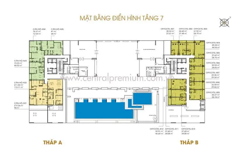 du an can ho central premium quan – thong - Central Premium Quận 8 Mặt bằng căn hộ Central Premium