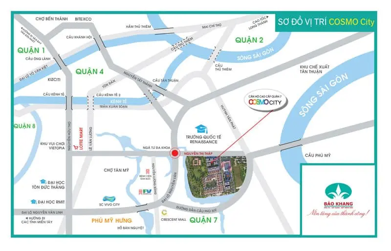 du an can ho cosmo city quan xem bang gia chinh - Cosmo City vị trí căn hộ Cosmo City