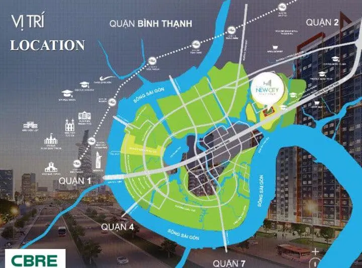 can ho newcity thu thiem quan thong tin - NewCity Thủ Thiêm vị trí căn hộ newcity