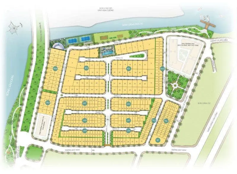 saigon mystery villas bang gia gio hang chu dau - SAIGON MYSTERY VILLAS Mặt bằng dự án Saigon Mystery Villas