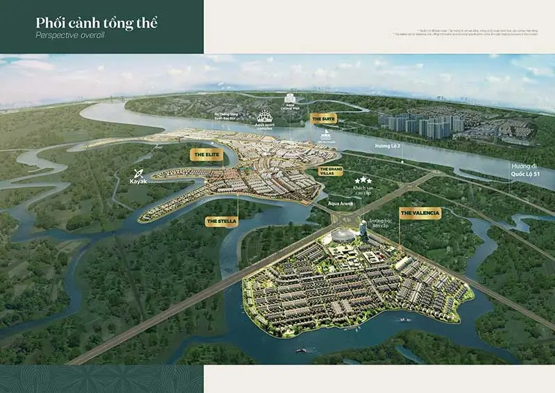 AQUA CITY 3 Phối cảnh tổng thể dự án Aqua City Novaland