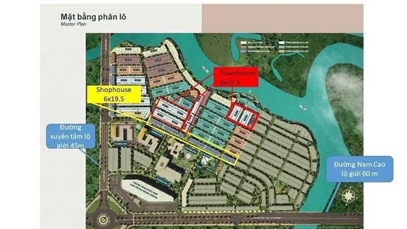AQUA CITY 2 Mặt bằng phân lô Aqua City