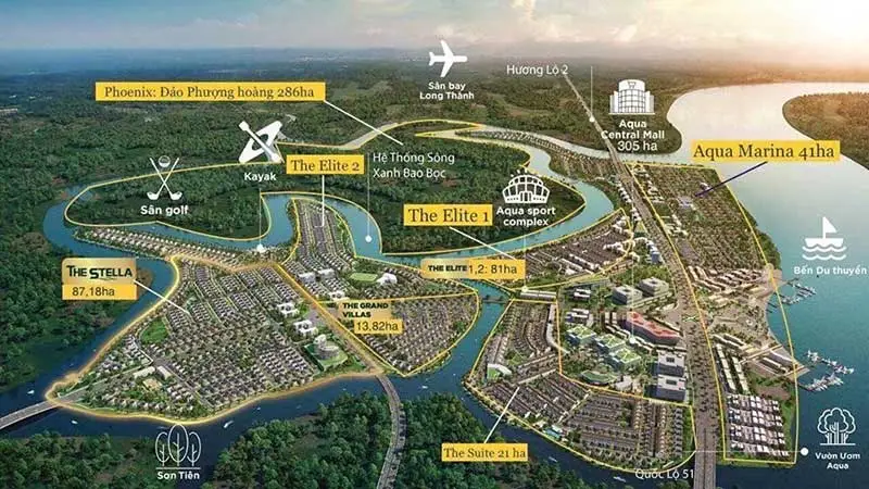 AQUA CITY 4 Liên kết vùng tại Aqua City