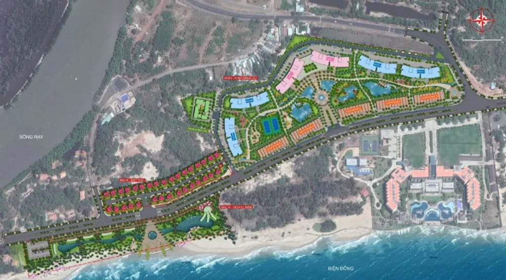 du an ho tram complex khu phuc hop can - Hồ Tràm Complex Mặt bằng tổng thể dự án Hồ Tràm Complex