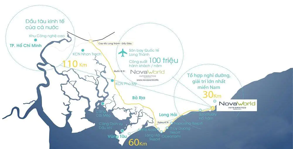 vi tri du an novaworld ho tram binh chau - NovaWorld Hồ Tràm Vị trí dự án novaworld hồ tràm bình châu
