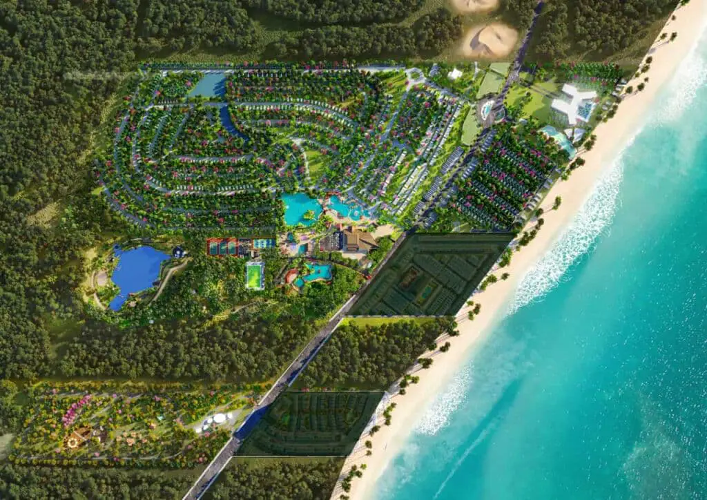 nvw ho tram beach villa - NovaWorld Hồ Tràm NovaWorld Hồ Tràm Nhìn từ trên cao xuống