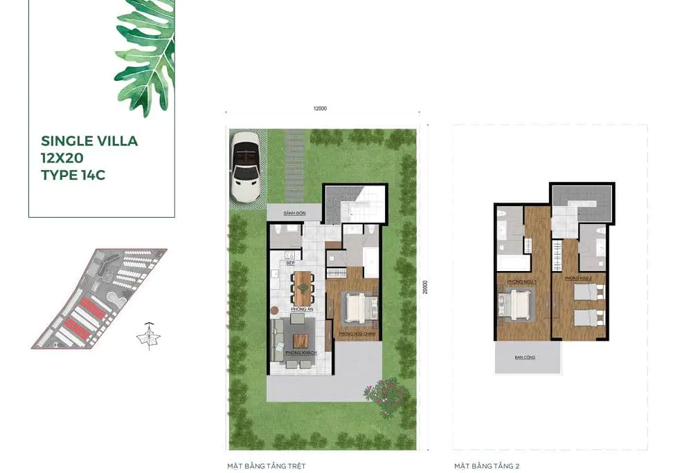 single villa x e - NovaWorld Hồ Tràm Mặt bằng nhà chi tiết tại dự án Novaworld Hồ Tràm
