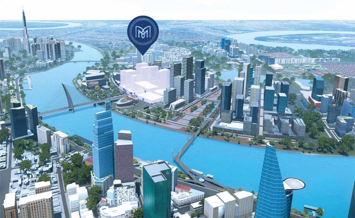 Vị trí Dự án Căn hộ The Crest Residence Thủ Thiêm - THE CREST RESIDENCE