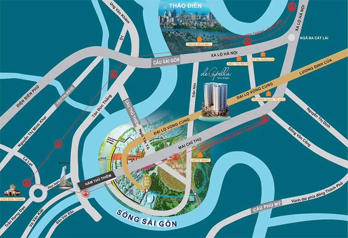 ban do vi tri du an de capella q - DE CAPELLA QUẬN 2 ban do vi tri du an de capella q2 - DỰ ÁN CĂN HỘ DE CAPELLA QUẬN 2