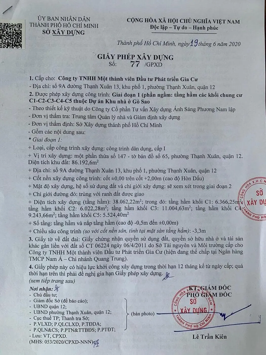 PICITY HIGH PARK QUẬN 12 giay phep xay dung du an picity high park - PICITY HIGH PARK QUẬN 12