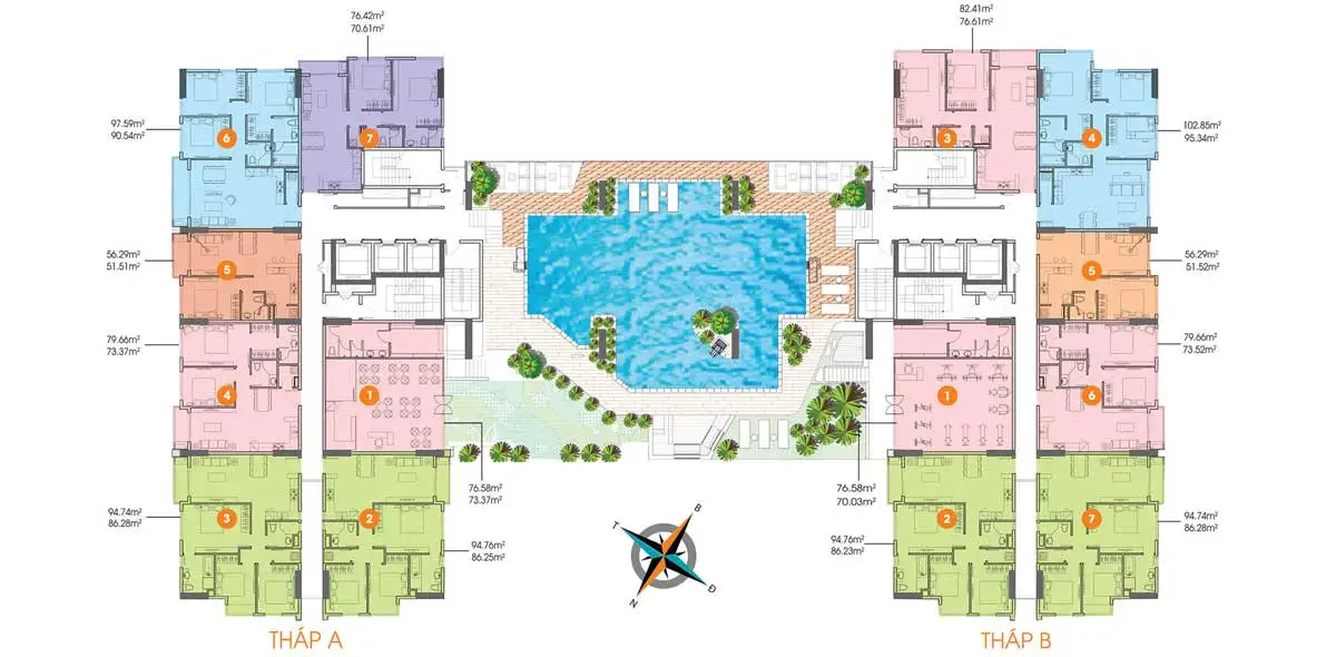 mat bang tang du uan can ho de capela quan - DE CAPELLA QUẬN 2 mat bang tang 4 du uan can ho de capela quan 2 - DỰ ÁN CĂN HỘ DE CAPELLA QUẬN 2
