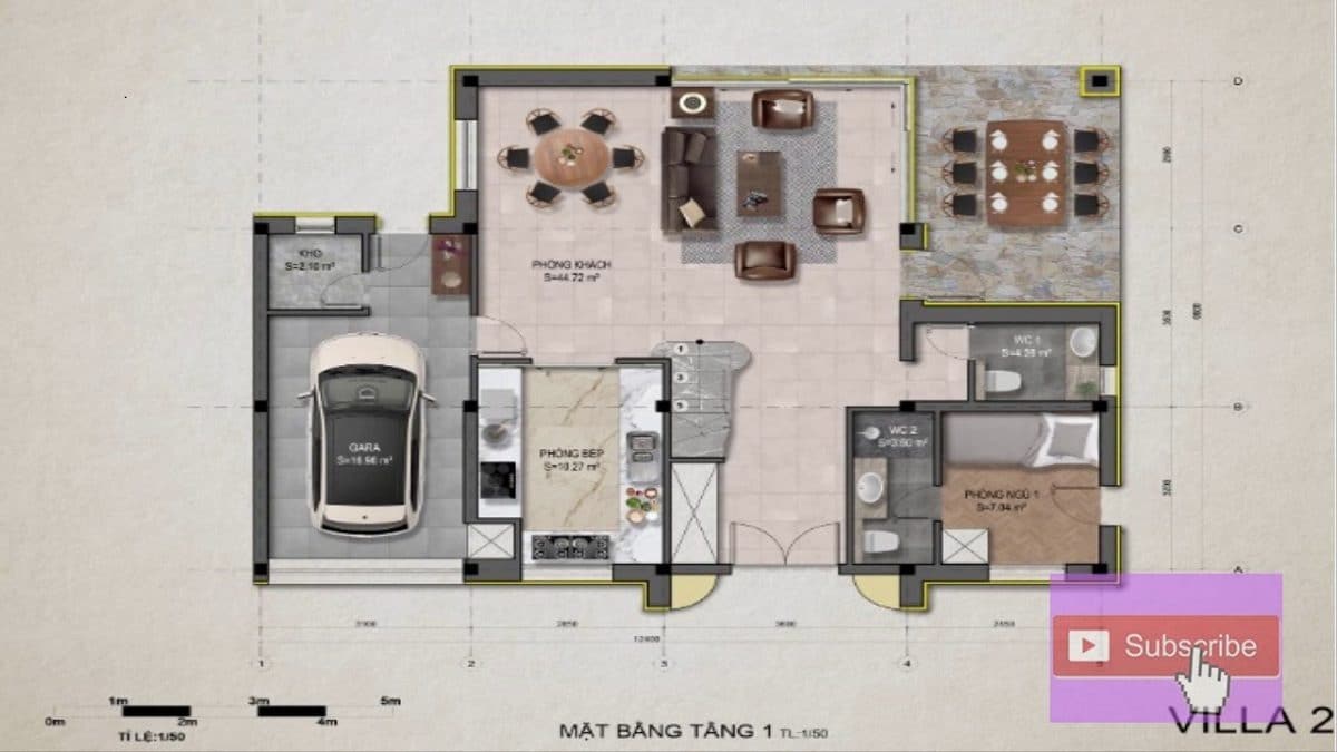 Thị Nại Eco Bay 15 Mặt Bằng Tầng 1 Villa 2 - Dự Án Khu Du Lịch Thị Nại Eco Bay Quy Nhơn