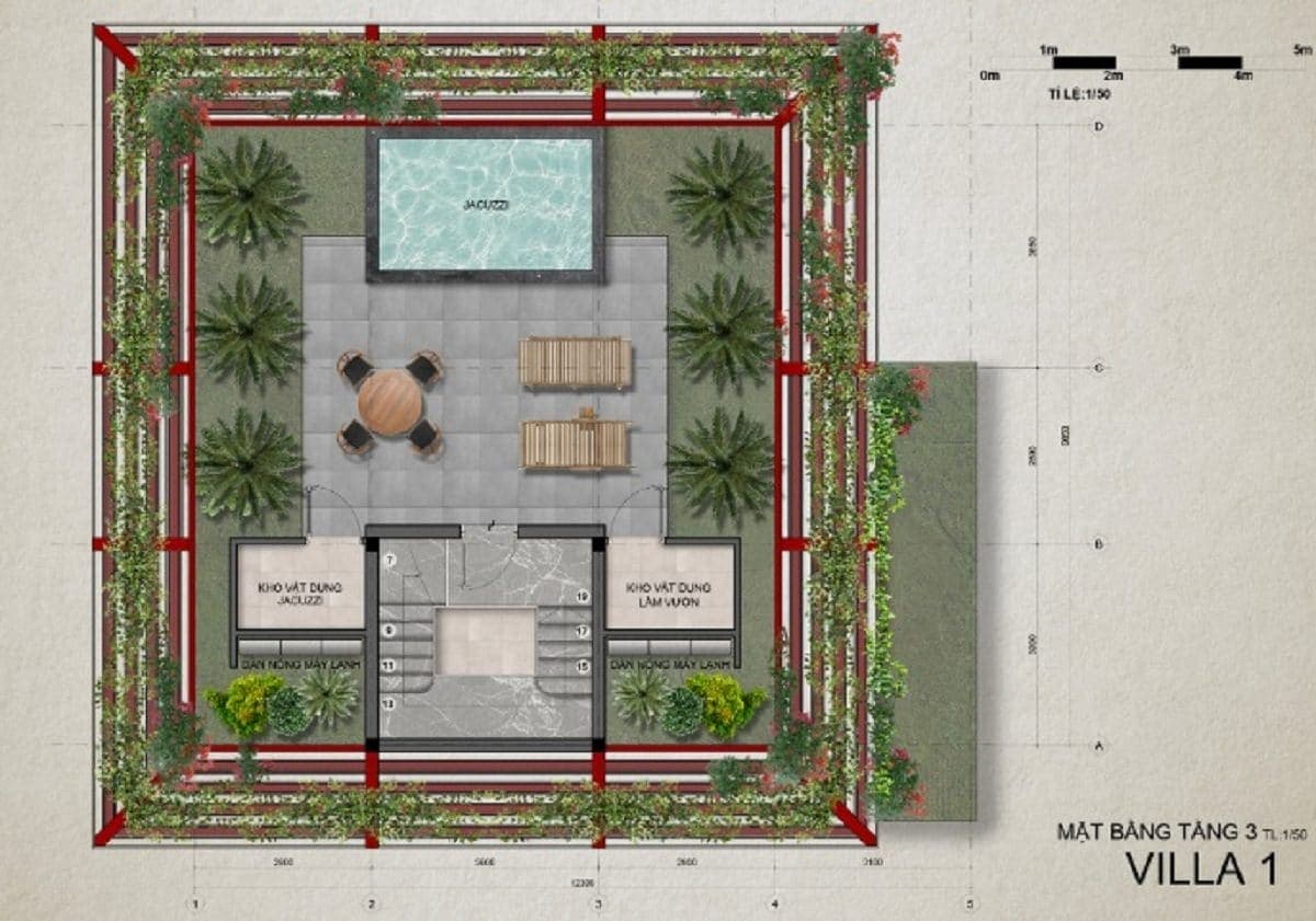 Thị Nại Eco Bay 14 Mặt Bằng Tầng 3 Villa 1 - Dự Án Khu Du Lịch Thị Nại Eco Bay Quy Nhơn