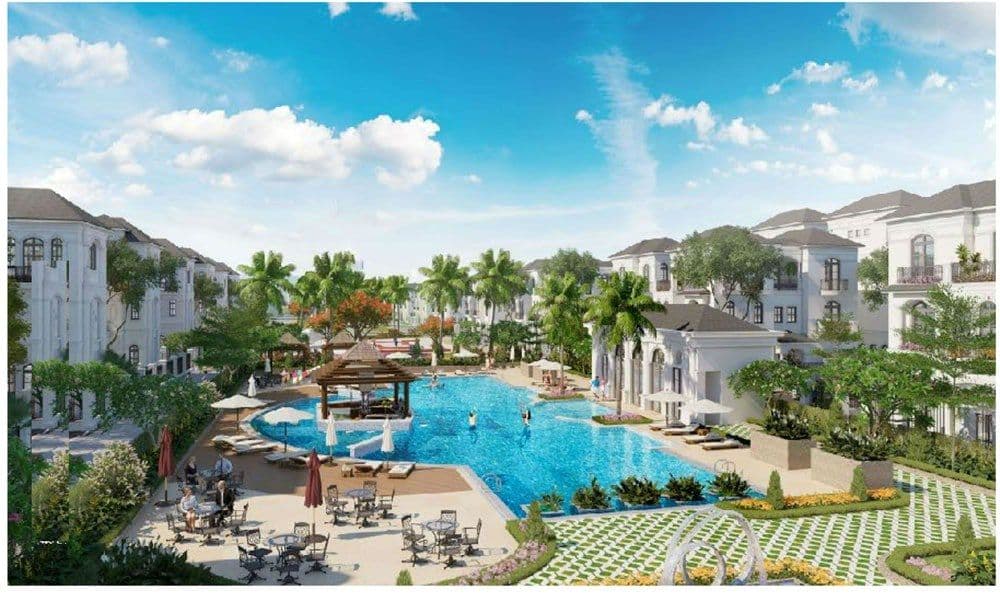 Crown Villas 3 Hồ Bơi Crown Villas Thái Nguyên - Dự Án Biệt Thự Crown Villas