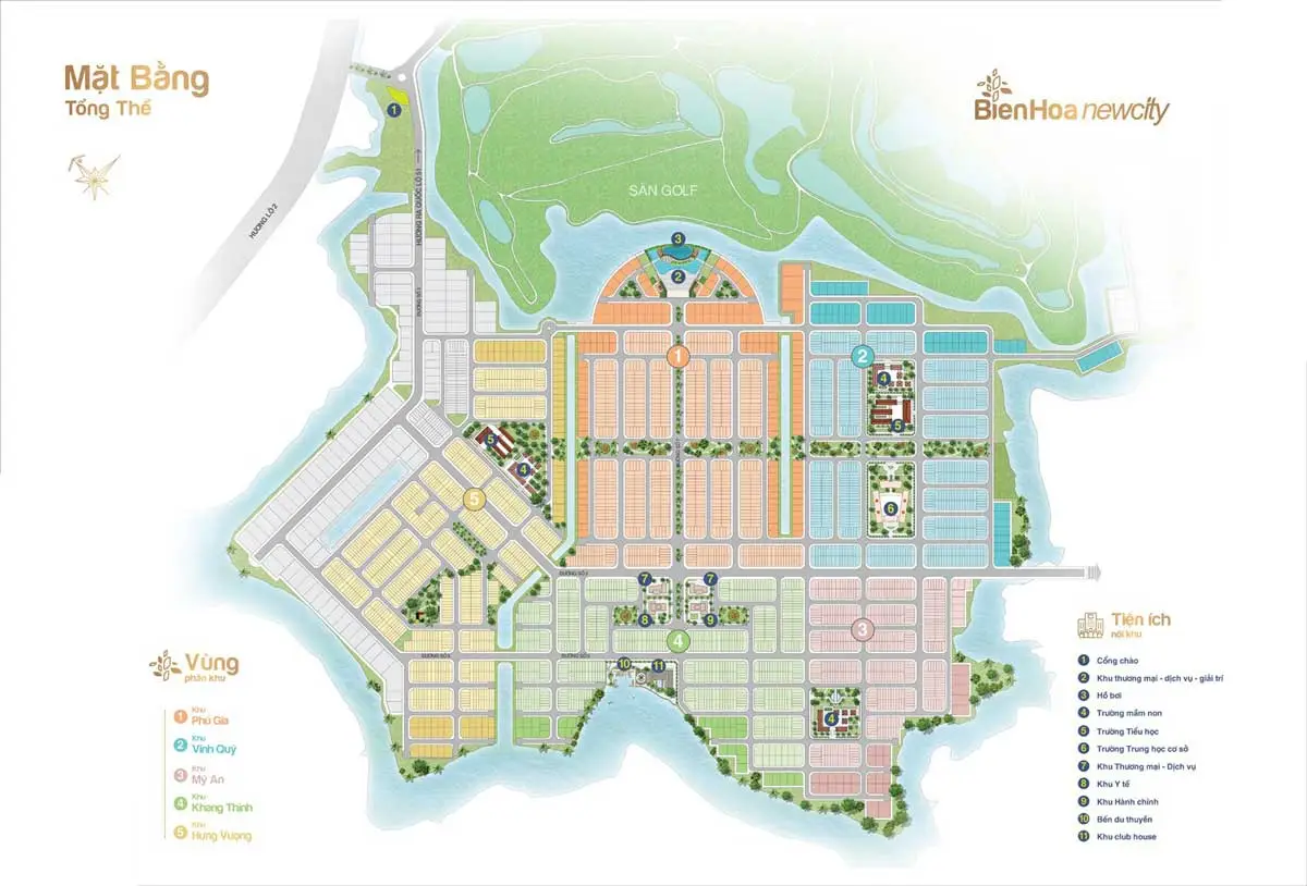 BIÊN HÒA NEW CITY 7 mat bang tong the du an bien hoa new city - BIỆT THỰ BIÊN HÒA NEW CITY