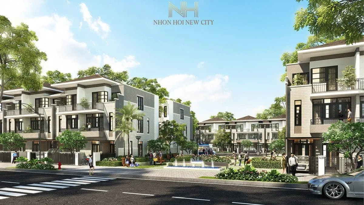 phoi canh khu nha pho du an nhon hoi new city binh dinh - NHƠN HỘI NEW CITY phoi canh khu nha pho du an nhon hoi new city binh dinh - DỰ ÁN KHU ĐÔ THỊ SINH THÁI NHƠN HỘI NEW CITY