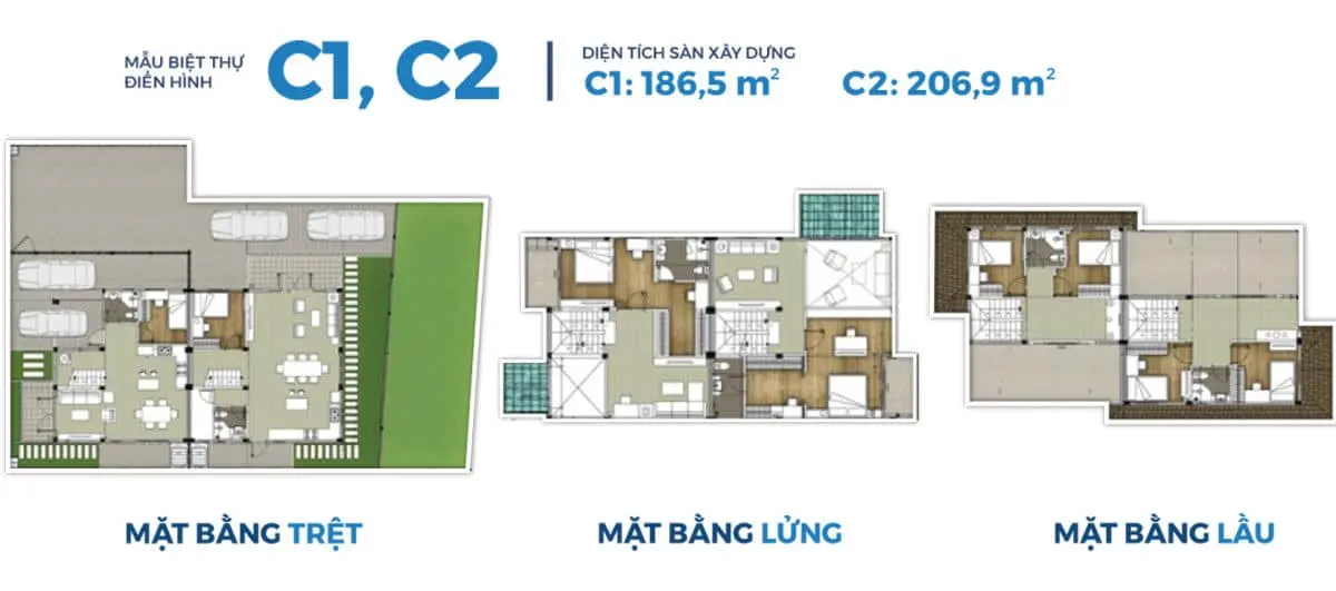 DỰ ÁN WATERPOINT BẾN LỨC LONG AN NAM LONG thiet ke biet thu waterpoint 4 - DỰ ÁN WATERPOINT BẾN LỨC LONG AN NAM LONG