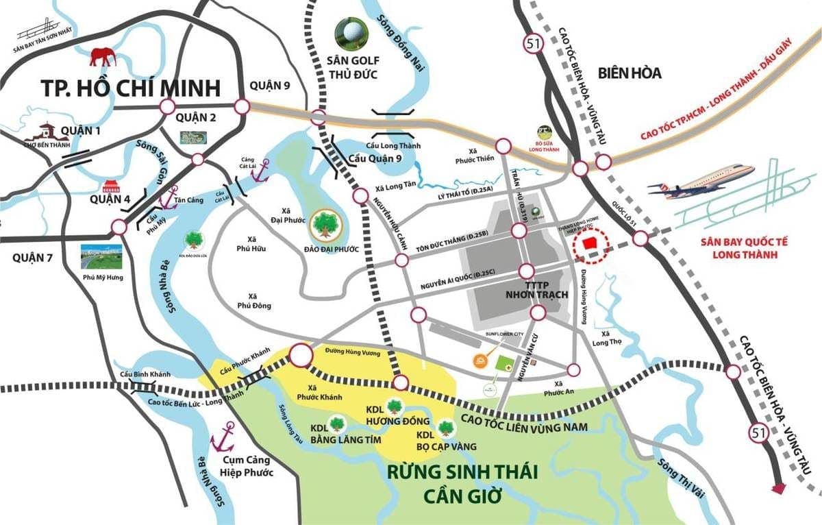 vị trí tiến lộc garden - DỰ ÁN KHU DÂN CƯ TIẾN LỘC GARDEN NHƠN TRẠCH