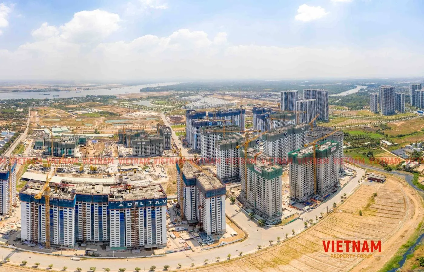 Cập Nhật Tiến Độ Xây Dựng 21 Tòa Căn Hộ Phân Khu The Origami Tại Vinhomes Grand Park (Tháng 4/2021)