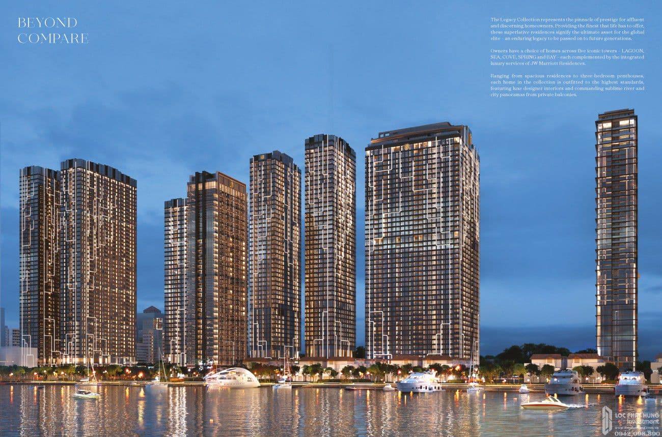Phối cảnh dự án căn hộ chung cư Grand Marina Saigon Quận 1 Đường Nguyễn Hữu Cảnh chủ đầu tư Masterise Homes