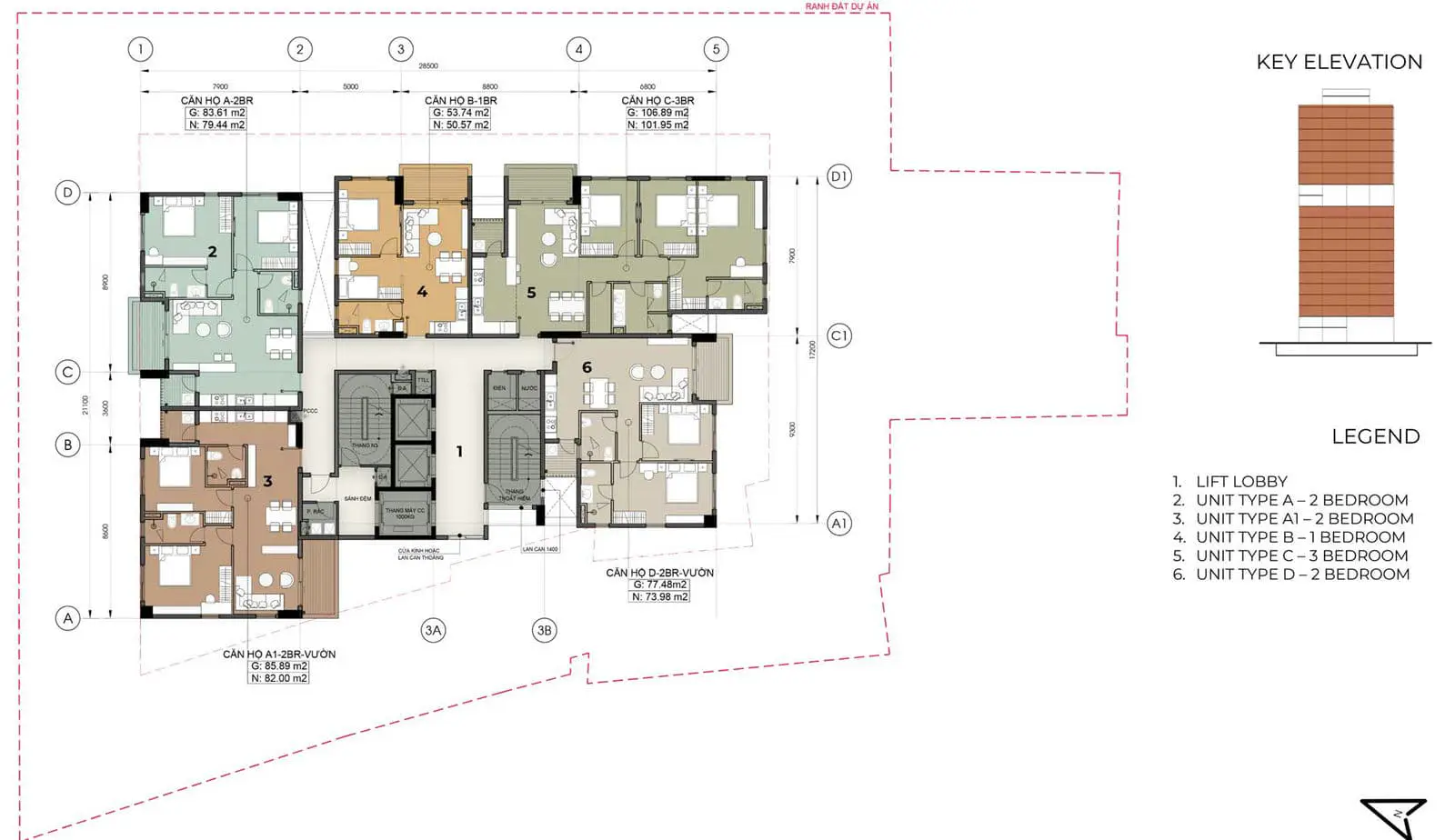 88 SIG Bình Tân 7 Mặt bằng Tầng Dự án Căn hộ 88 SIG
