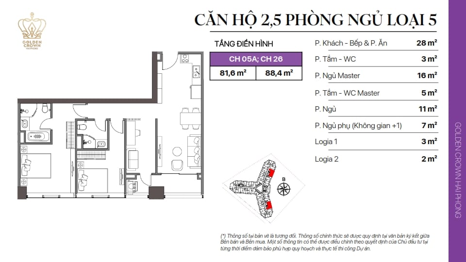 Thiet ke Can ho Golden Crown 8 - Golden Crown Hải Phòng