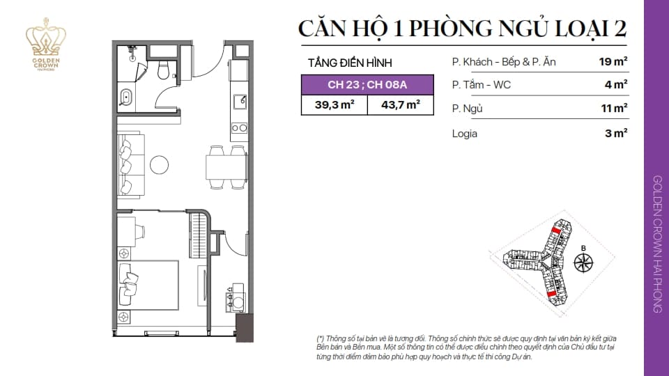 Thiet ke Can ho Golden Crown 13 - Golden Crown Hải Phòng