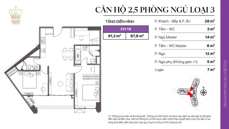 Thiet ke Can ho Golden Crown 6 - Golden Crown Hải Phòng