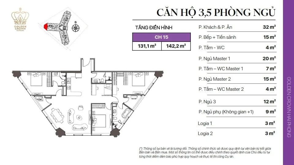 Golden Crown Hải Phòng Thiet ke Can ho Golden Crown 15 - Golden Crown Hải Phòng