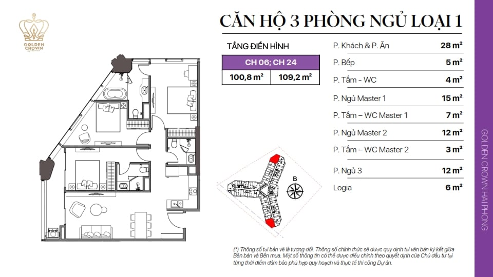 Thiet ke Can ho Golden Crown 10 - Golden Crown Hải Phòng