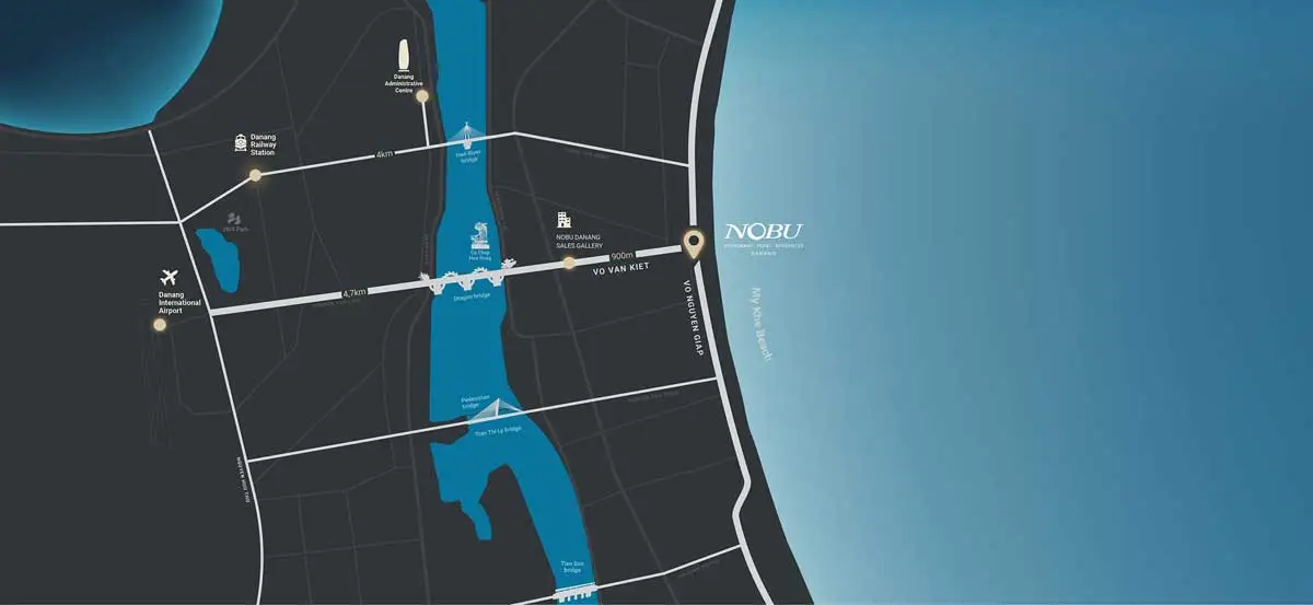 Nobu Đà Nẵng 3 Vị trí Dự án Nobu Hotel & Residences Đà Nẵng