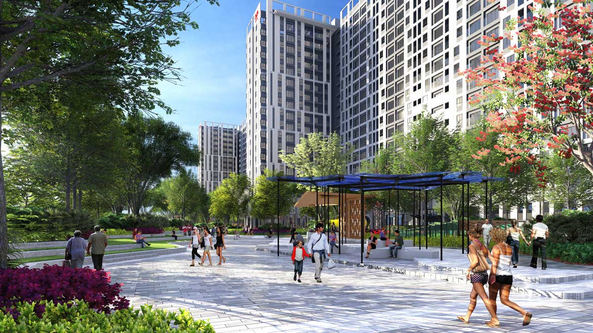 Khu công viên nội bộ Căn hộ Picity Central Park