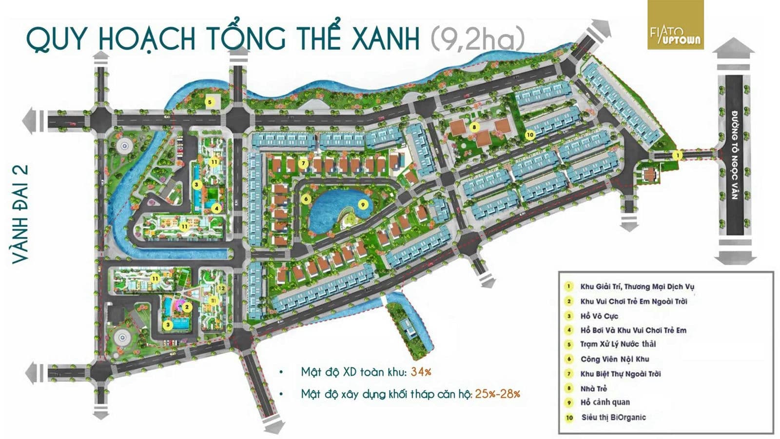 Mặt bằng Tổng thể Dự án Fiato Uptown Thủ Đức