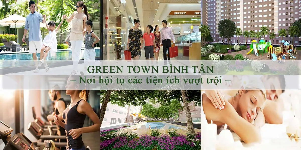 GREEN TOWN BÌNH TÂN 6 Hệ thống tiện ích nội khu Dự án Căn hộ Green Town Bình Tân