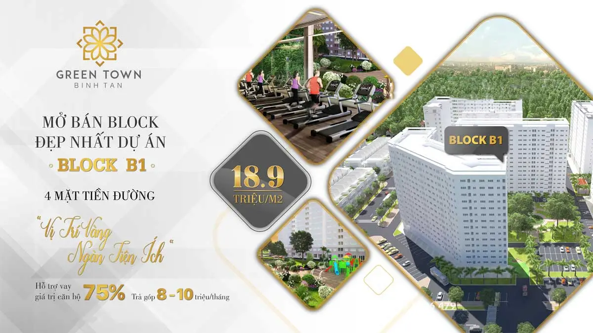 GREEN TOWN BÌNH TÂN 12 Giá bán Căn hộ Green Town Bình Tân