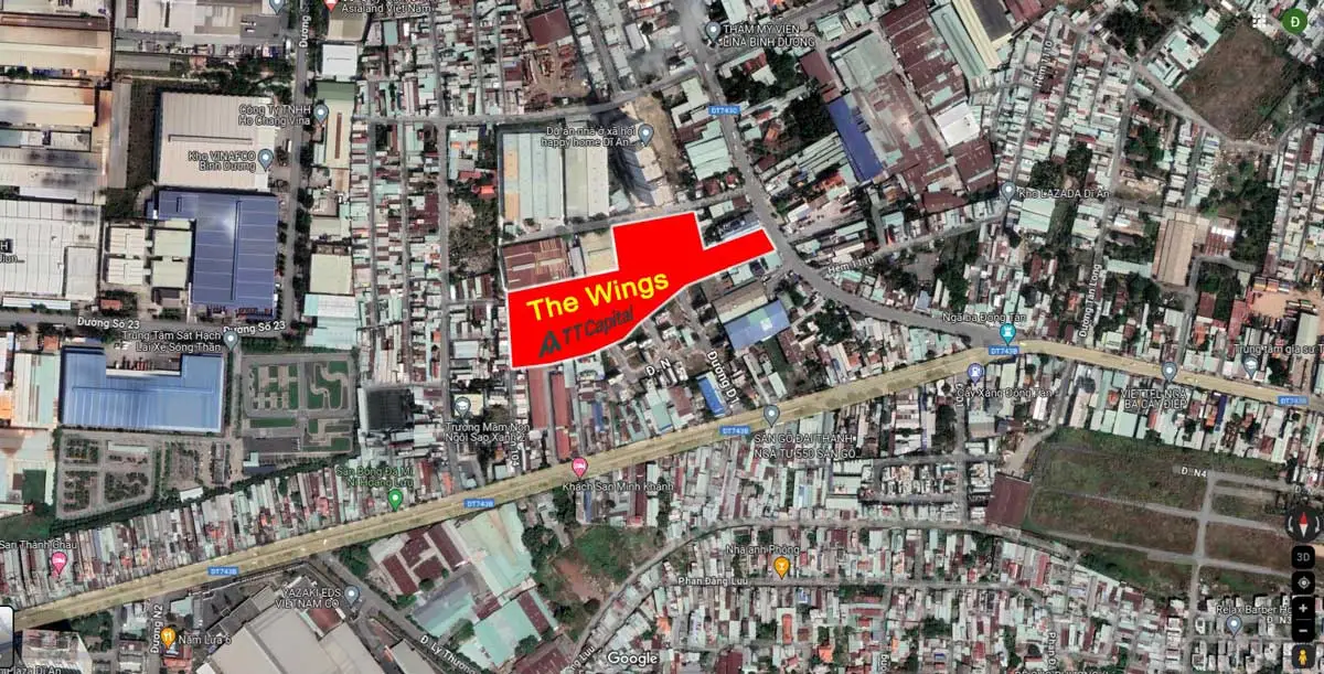 The Wings 4 Vị trí Dự án Căn hộ The Wings
